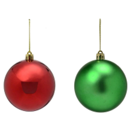 Imagem da oferta Bola de Natal Santini Christmas 7cm Vermelha/Verde - 12 Unidades