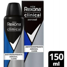 Antitranspirante Aerosol Rexona Men Clinical Clean 150ml
