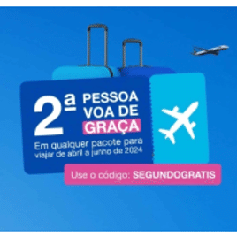 Imagem da oferta Promoção 2º Pessoa Voa de Graça - Azul Viagens