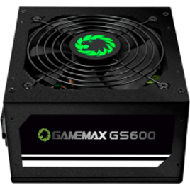 Imagem da oferta Fonte Gamemax GS600 600W 80 Plus White PFC Ativo