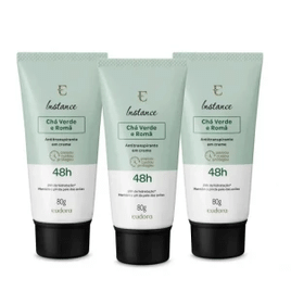 Imagem da oferta Combo Instance Chá Verde e Romã: Desodorante Antitranspirante Creme 3x80g