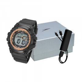 Imagem da oferta Relógio Masculino Digital Speedo 11004G0EVNP3K1 com Carregador Portátil - Preto