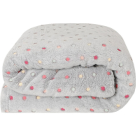 Imagem da oferta Cobertor Queen Fleece Confete - Casa & Conforto