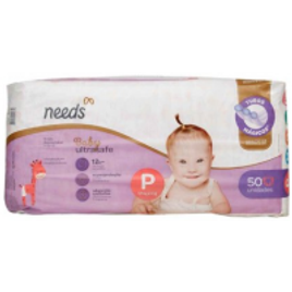Fralda Descartável Baby Ultrasafe P com 50 Unidades - Needs