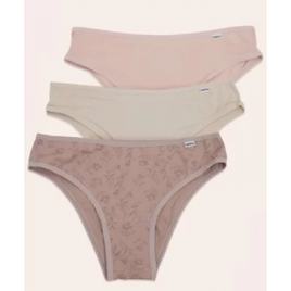 Kit 3 Calcinhas Feminina Biquini Delrio