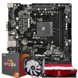 Imagem da oferta Kit Upgrade Ryzen 7 2700 + Asrock A320m-HD + 8GB 2666mhz + Cooler Deepcool Gammaxx Gte RGB