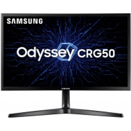 Imagem da oferta Monitor Gamer Curvo Samsung 24" FHD 144Hz HDMI DP Freesync Preto Série - CRG50