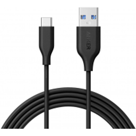 Imagem da oferta Cabo USB-C para USB 3.0 Anker Powerline 1.8 metros 5x mais resistente Preto Anker Preto