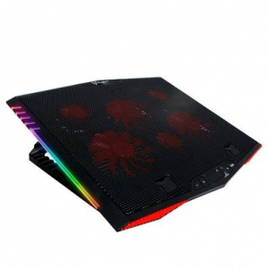 Imagem da oferta Base Gamer Husky Gaming Preto e Vermelho Para Notebook até 21' Com 6 Fans RGB - HGMB001