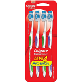 Imagem da oferta 2 Pacotes de Escova Dental Colgate Classic Clean 4 Unidades cada