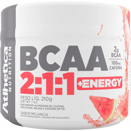 Bcaa 2.1.1 + Energy - 210g Melancia - Atlhetica Nutrition