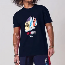 Imagem da oferta Camiseta Fila Aquatime Boat Marinho Masculina Marinho