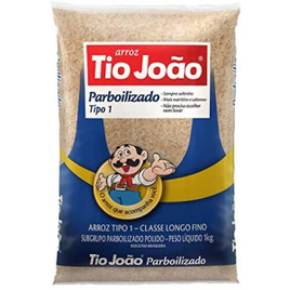 Imagem da oferta 4 Unidades de Arroz Tio João Parbolizado 1kg  (4kg Total)