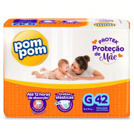 Imagem da oferta Fralda Pom Pom Protek Proteção de Mãe Mega G 42 Unidades