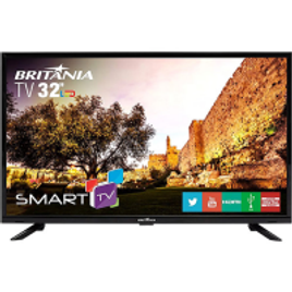 Imagem da oferta Smart TV LED 32" Britânia BTV32G51SN HD com Conversor Digital 2 HDMI 1 USB Wi-Fi Áudio Dolby