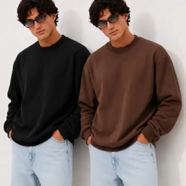 Por R$ 93,00: 2 Moletom Careca Lisa Básico