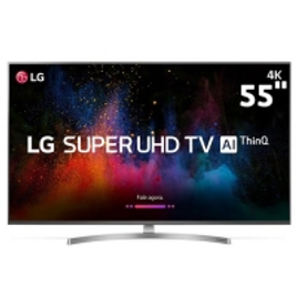 Imagem da oferta Smart TV LED 55" Super UHD 4K LG 55SK8500PSA com Nano Cell Display IPS ThinQ AI Wi-Fi