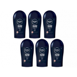 Imagem da oferta Kit Desodorante Nivea Clinical Intense Control - Barra Antitranspirante Masculino 42g 6 Unidades