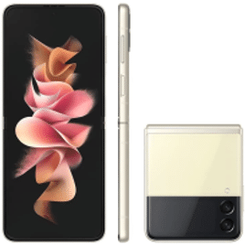 Imagem da oferta Smartphone Samsung Galaxy Z Flip3 5G 128GB 8GB - Creme