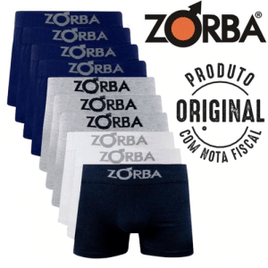 Imagem da oferta Kit 10 Cuecas Boxer Zorba Adulto Com Algodão 781