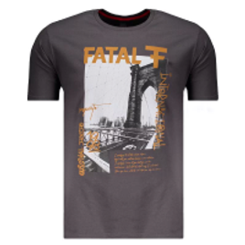 Imagem da oferta Camiseta Fatal Internactional Logo Chumbo