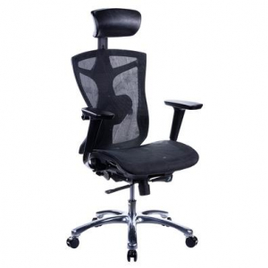 Cadeira de Escritório Husky Office 700 Encosto de Cabeça 2D Encosto de Braço 4D Reclinável com Sistema Frog - HTCD011
