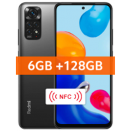 Smartphone Xiaomi Redmi Note 11 128GB 6GB 4G NFC - Versão Global