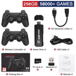 Imagem da oferta Video Game Stick GD10-256G 4K HD 2.4G + Controle Sem Fio Console Retro 58000 Jogos
