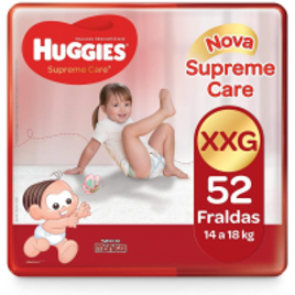 Imagem da oferta Fralda Huggies Turma da Mônica Supreme Care Hiper XXG - 52 Unidades