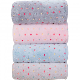 Imagem da oferta Cobertor Casal Fleece Confete - Casa & Conforto