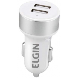 Imagem da oferta Carregador USB Veicular 12V 10W Elgin Branco - 46RCV2USB000