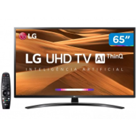 Imagem da oferta Smart TV 4K LED IPS 65” LG 65UM7470PSA Wi-Fi - Bluetooth HDR Inteligência Artificial 3 HDMI 2 USB