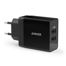 Imagem da oferta Carregador de Tomada USB Anker PowerPort 2 - 24W