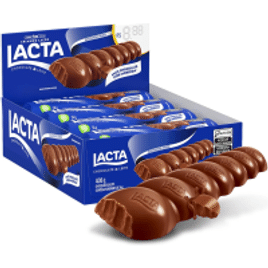 Imagem da oferta Chocolate Lacta ao Leite – Caixa com 12 Unidades de 34g