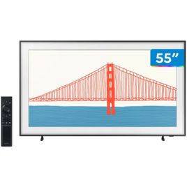 Smart TV 55” 4K QLED Samsung The Frame 55LS03A - Wi-Fi Bluetooth HDR 4 HDMI 2 USB Única Conexão