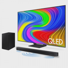 Imagem da oferta Smart TV Samsung 65'' qled 4K 65Q65D 2024 + Soundbar HW-Q600C