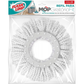Refil Microfibra Compatível com os Mops Giratórios Fit -Flash Limp