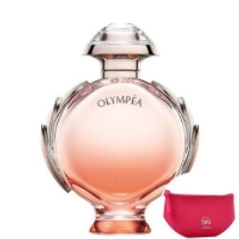 Imagem da oferta Perfume Feminino Olympéa Aqua Paco Rabanne Eau De Parfum - 50ml + Necessaire Pink Com Puxador Em Fita