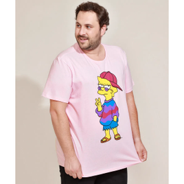 blusa da lisa simpson rosa