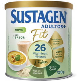 Imagem da oferta Complemento Alimentar Sustagen Adultos+ Fit Sem sabor - Lata 370g, Sustagen N&E