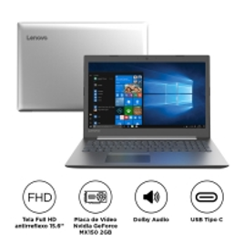 Imagem da oferta Notebook Lenovo Intel Core i7 8GB 1TB Placa de Vídeo 2GB Tela 15.6" Windows 10 Ideapad 330 15IKB 81FE0000BR