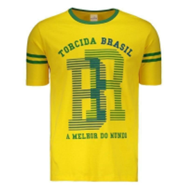 Imagem da oferta Camiseta Braziline Brasil São Francisco - Amarelo