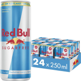 Imagem da oferta Pack de 24 Latas Red Bull Energético Sem Açúcar - 250ml