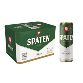 Imagem da oferta Pack Cerveja Spaten Puro Malte 350ml Lata - 12 Unidades