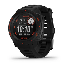 Imagem da oferta Relógio Garmin Instinct Esports Edition Preto Lava com Monitor Cardíaco de Pulso e GPS