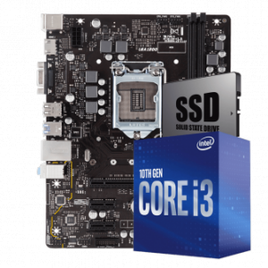 Imagem da oferta Kit Upgrade Placa Mãe H410 + Intel Core i3 10105F + SSD 240GB
