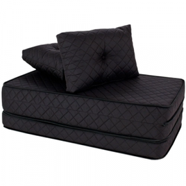 Imagem da oferta Puff Multiuso Bordado em Matelassê com Travesseiro 3 em 1 Casal