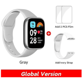 Imagem da oferta Smartwatch Xiaomi Redmi Watch 3 Active + 2 Películas + Pulseira Extra