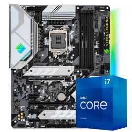 Imagem da oferta Kit Upgrade, ASRock Z590 Steel Legend + Intel Core i7 11700K