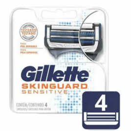 Imagem da oferta Carga Para Aparelho De Barbear Gillette Skinguard Sensitive Com 4 Unidades